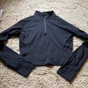 Crz yoga Black Half-Zip Athletic Pullover